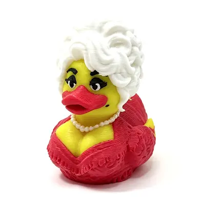 3D Baskılı Oyuncak Ördek Biblo, Dolly Duck Model Figür - 7