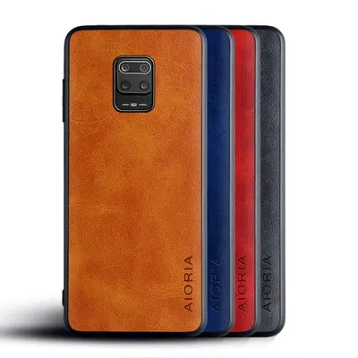 Hülle für Xiaomi Redmi 10X, Avocado-Leder, zweifarbig