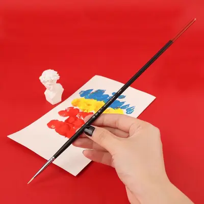 Naylon resim fırçası seti, su renk, sanat aletleri - 4