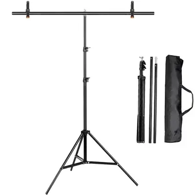 Live photo background stand retractable clothing photography metal stand portrait door type background fabric stand shooting accessories