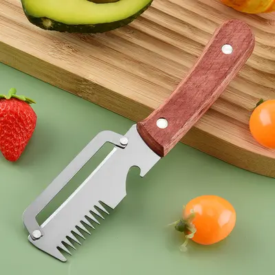 Stainless steel multifunctional kitchen peeler set