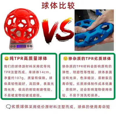 Pet Sniffing Toy Ball, Multifunctional Eco-Friendly Rubber Ball, Bite-Resistant - 5