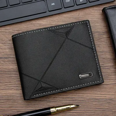 Classic Business Short Wallet for Men, Minimalist High-Capacity Card Slot Coin Purse, Practical Card Holder for Men, Leather Billfold, Direct Factory Sale