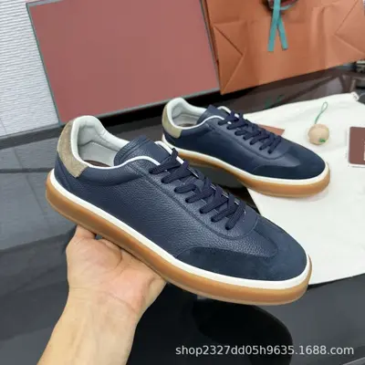 2026LP1:1 Herren-Schnürschuhe aus echtem Leder, Freizeitschuh - 8