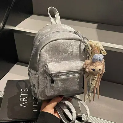 Aimi Tu women's backpack, minimalist design, solid color, stylish - 7