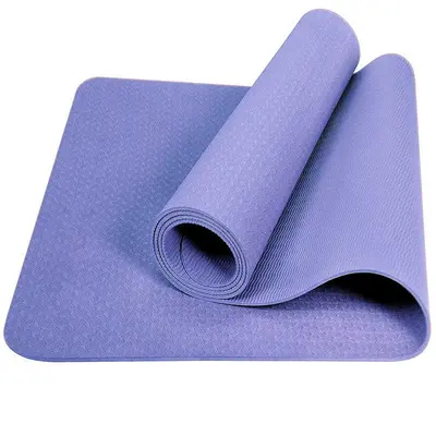 TPE-Yogamatte 6mm rutschfest und geruchlos, einfarbig - 12
