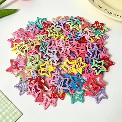 Cute Five-Point Star Hair Clip for Kids, Side Barrette, Bangs BB Clip - 8