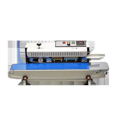 Yongchuang FR-900 vollautomatische Teekuchen-Verschließmaschine Aluminiumfolienbeutel-Verpackungsmaschine gewerbliche Kunststoff-Durchlaufversiegelungsmaschine