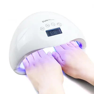 48W çift el tırnak lambası UV LED fototerapi cihazı - 3