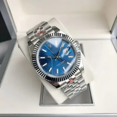 41MM Günlük Taklit Mekanik Saniye Koşuşu Hareketi Tam Otomatik Katı Çelik Kayış Erkek Saati Su Geçirmez Parlayan Saat Toptan
