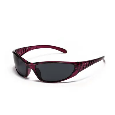 Y2K Silver Sunglasses, Colorful Hollow Frame, Futuristic Design - 7