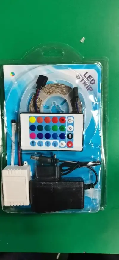 Street stall night market light LED light strip 12V 2835 RGB set adhesive waterproof colored light strip blister set - 7