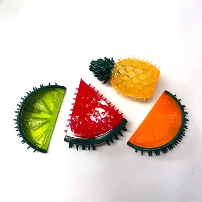 水果形狗狗玩具菠萝西瓜柠檬香橙磨牙互动啃咬咬胶玩具厂家供应