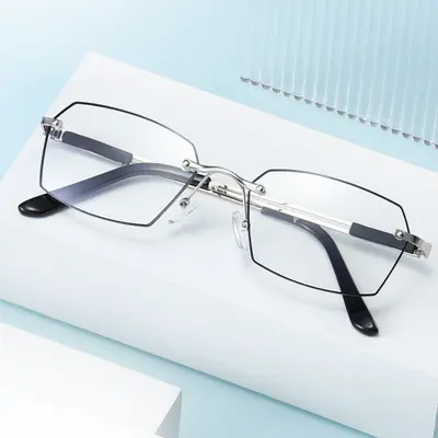 Frameless Ultra-Light Blue Light Blocking Reading Glasses - 7
