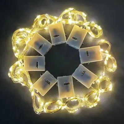 Small white box LED lights birthday flower bouquet gift box cake display Christmas decoration atmosphere light manufacturer delivery
