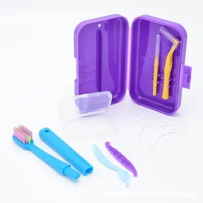Orthodontic oral care kit with dental wax and brush - 8