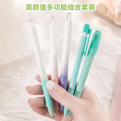 Gel Pen, Highlighter and Marker Stationery Set, 5-Piece