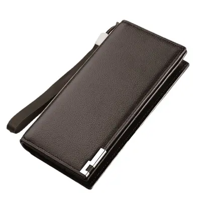 Men's long zip wallet with anti-theft protection and multi-card slots - 5