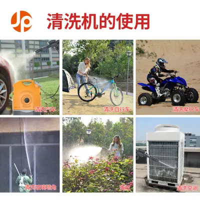 外贸增压强力洗车水枪套装17水箱家用刷车浇灌免接水电车载清洗机 - 4