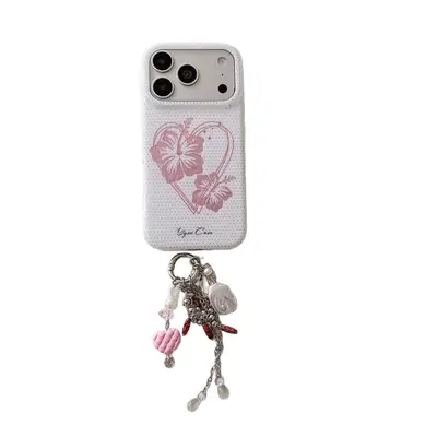 iPhone 18 Pro Max / 17 / 16 Pro Pünktchen-Blumenmuster doppellagig