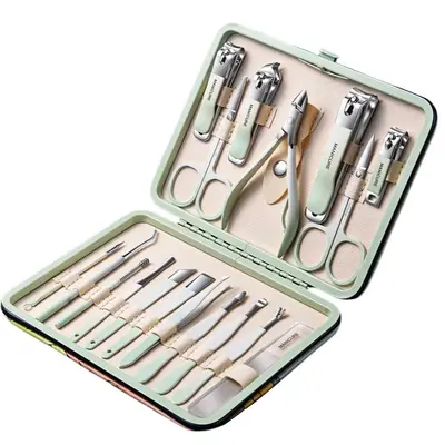 Набор кусачек для ногтей против разбрызгивания для мужчин и женщин, педикюр