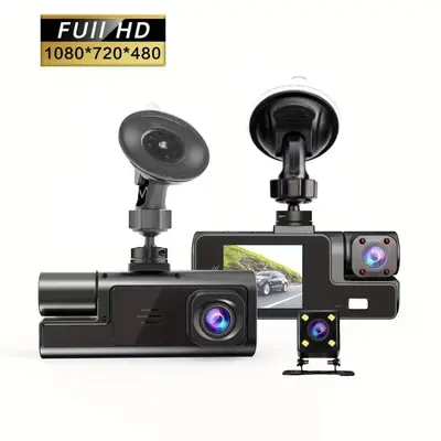 Dashcam, 3-lens, Full HD backup camera, smartphone connected - 6