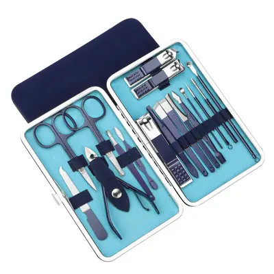 18-piece nail care set with clipper, nipper and pedicure tools