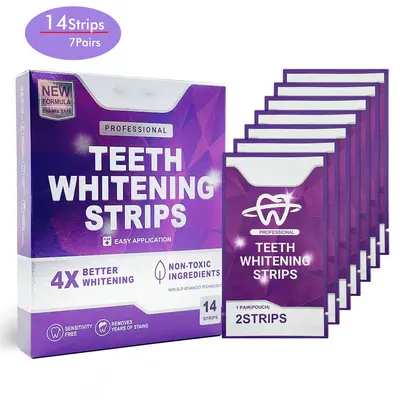 V34 Purple Teeth Whitening Strips for White Teeth, Tooth Cleaning - 3