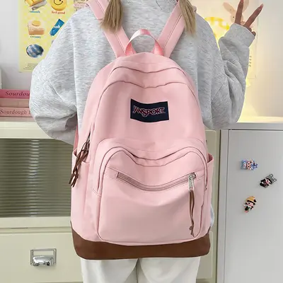 New style backpack, new casual style for men and women, travel computer bag for middle school students, stylish student school bag, fashionable. - 3