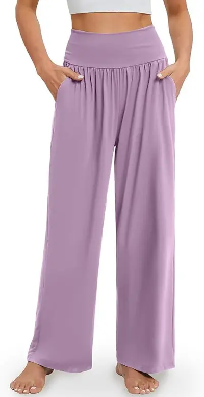 Damen Freizeit-Schlaghose Yoga Jogginghose, schmale Passform - 9