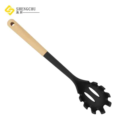 Amazon 6-teiliges Silikon-Küchenutensilien-Set, antihaftbeschichteter Suppenlöffel, Spachtel, temperaturbeständige Lebensmittelqualität aufhängbare Küchenutensilien - 8