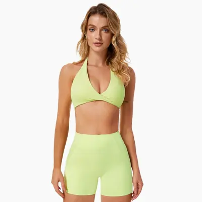 Women's Tight Yoga Set, Quick-Dry Fitness Apparel, Model 8503