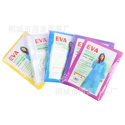 Wiederverwendbarer EVA-Regenmantel für Erwachsene, modisch, für Outdoor-Wanderungen, einteilig, Naturschönheitspunkt, Reisen, verdickt, im Großhandel erhältlich