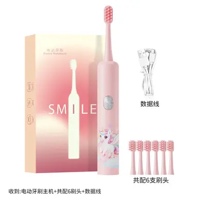 Sonic Electric Toothbrush with Timer, Soft Bristles, Couple Style - 9