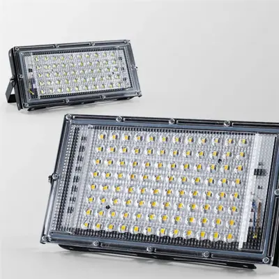 Sınır ötesi LED projektör 50W 100W dış mekan su geçirmez Avrupa fişli süper parlak projektör led spot