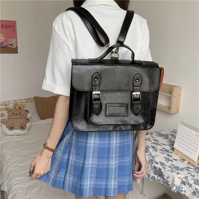 Japanese Style Women's Messenger Bag, JK School Style - 4