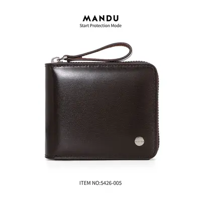 MANADU Erkek Cüzdan Kısa Fermuarlı RFID Korumalı - 12