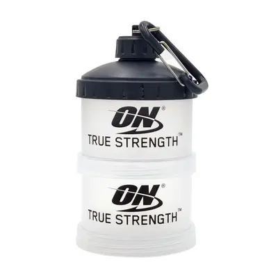 Optimon Multi-Layer Powder Box, Portable Supplement Storage Container - 8