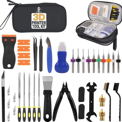 Cross-border Exclusive 39-Piece 3D Printing Accessories Tool Kit for FDM/SLA Printers, Leveling, Cleaning and Repair Accessories