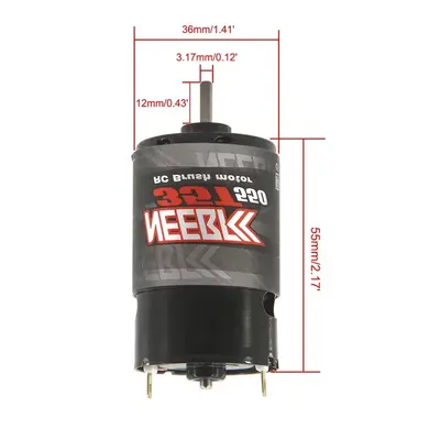 550 Waterproof Brushed Motor for RC 1/10 Crawler