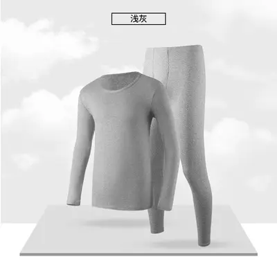 Men's and women's thermal underwear set, thin fleece-lined model - 7