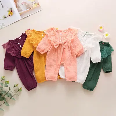 Newborn Cotton Long Sleeve Jumpsuit, GL2065, Spring Autumn