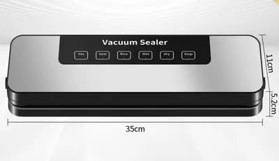 Automatic vacuum sealer with knife, dry and wet, digital display - 13
