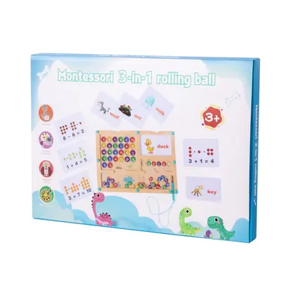 Montessori Magnetic Letters Bead Maze Brain Training Game