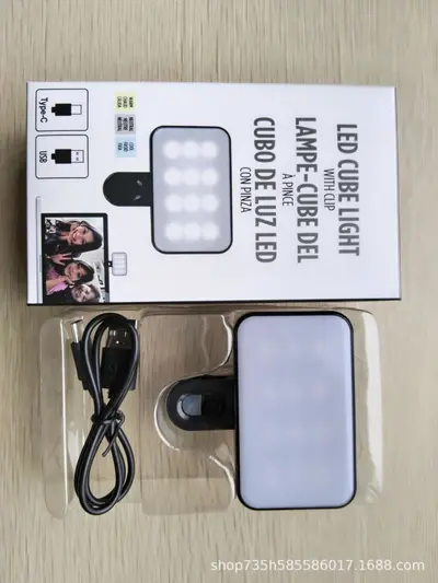 Masaüstü güzellik bacak cep dolgu ışığı mikrofon seti ile SLR konferans ışığı mikrofonlu el fotoğrafçılığı - 7