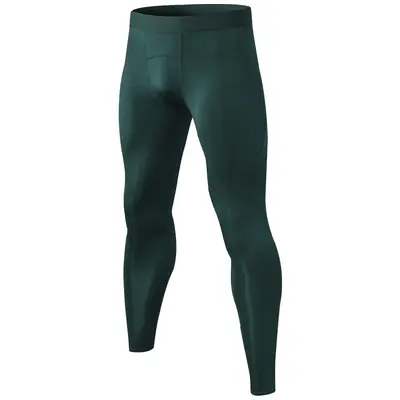 Men's Compression Fitness Long Pants, Quick-Dry, Breathable, Stretch - 12