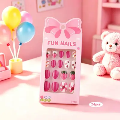 Kinder-Steckfingernägel, 24 Stück, Spielzeug-Nagelset - 9