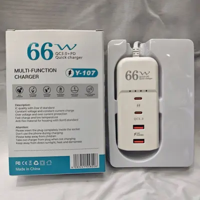 66W Süper Çok Portlu USB Şarj Cihazı PD Akım Tasarrufu Priz Uzatma Kablosu Çok Fonksiyonlu Priz Kablolu Telefon Hızlı Şarj Şarj Başlığı