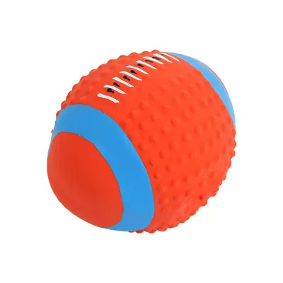 Latex Rugby Ball Squeaky Dog Toy, Bite-Resistant - 5