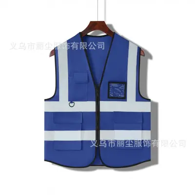 Reflective Safety Vest with Custom Logo Print for Construction and Traffic - 9